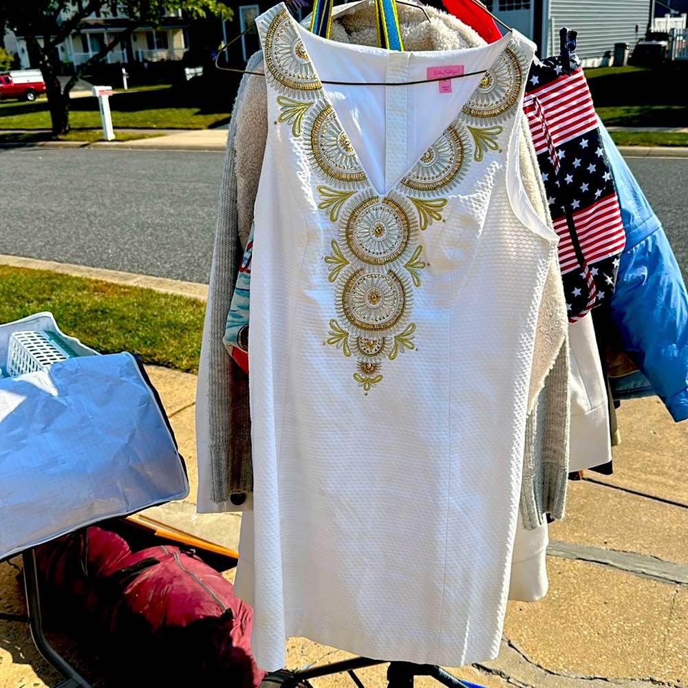 Embellished white Lilly Pulitzer Dress